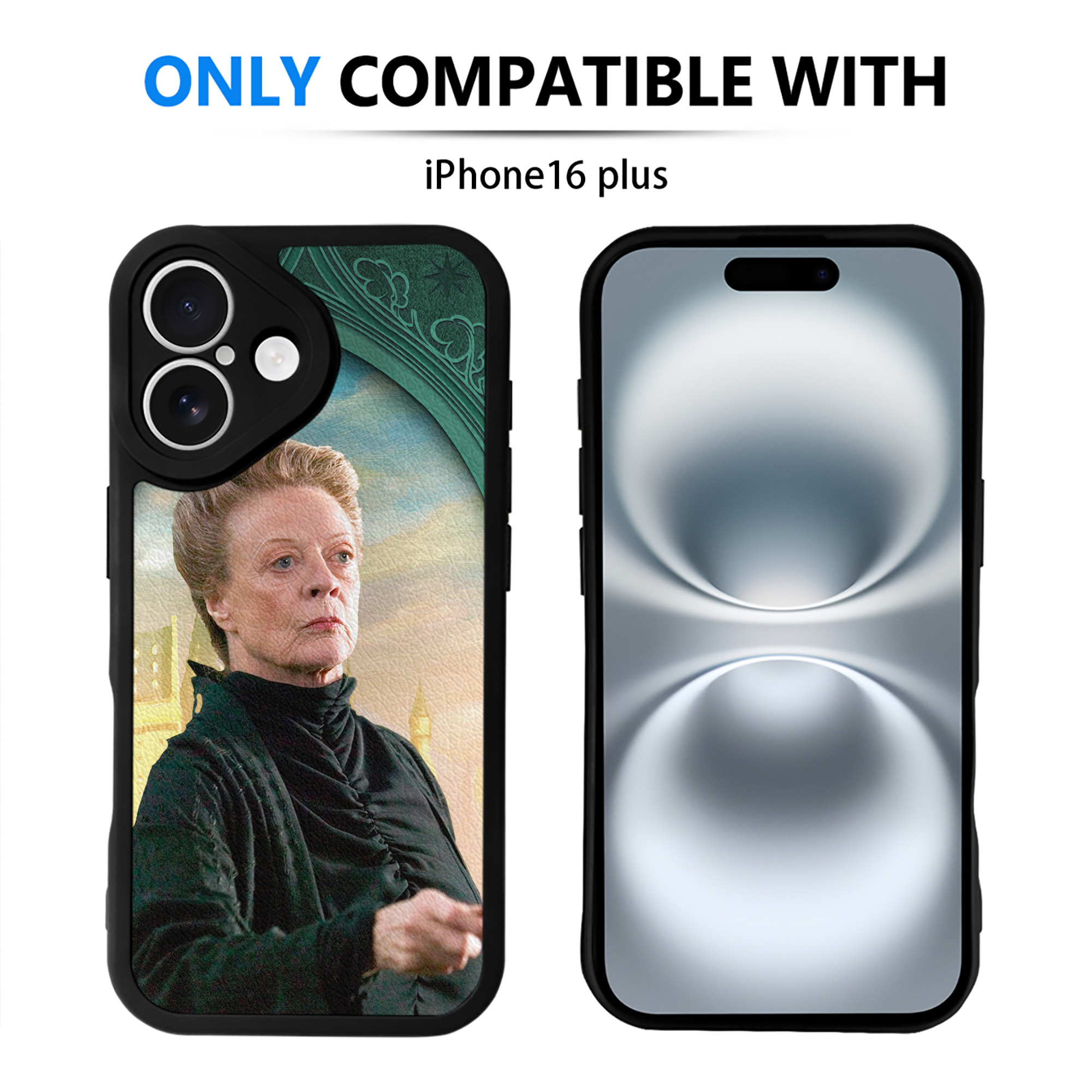 （画像用） Harry Potter ハリー・ポッターシリーズ 【iPhone 16シリーズ対応】シリコンスマホケース（レザー調） 材質：シリコン